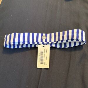 Lululemon Athletica Purple and White Striped Headband